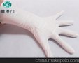 供应SGS报告12寸白无粉丁晴手套 一次性白丁晴手套批发