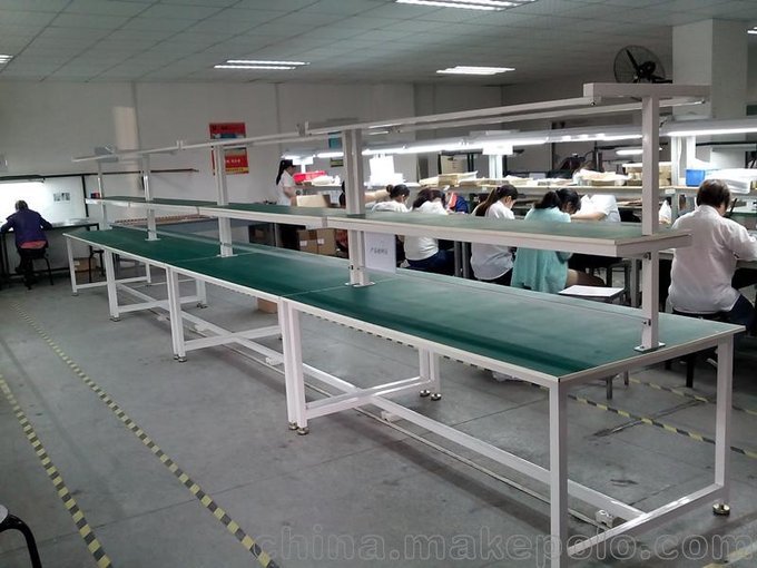 專(zhuān)業(yè)定做非標線(xiàn)棒工作臺 精益管防靜電工作臺 組裝線(xiàn)工作臺圖片