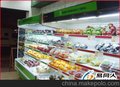 超市立风展示柜 蔬菜水果保鲜柜/便利店饮料啤酒柜/风幕柜可定做