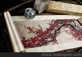 织锦画-红梅报春图