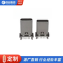 TYPE-C 母座 立插16pin 高10.0/10.5mm USB连接器 黑胶