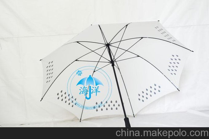 直銷(xiāo)遇水變色高爾夫傘 遇水開(kāi)花廣告?zhèn)愣ㄗ隹啥ㄖ迫我釲OGO圖片