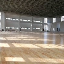泉州运动木地板铺设_篮球场地施工_泉州体育馆枫木地板安装