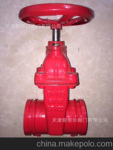 出售Z85X-16軟密彈性座封閘閥  溝槽閘閥免維護球墨鑄鐵 卡箍閘閥圖片