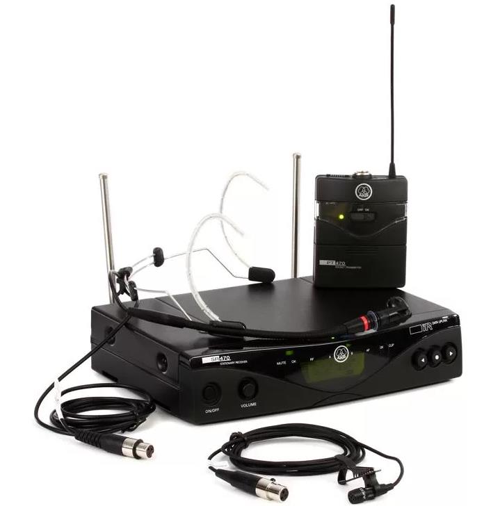 AKG WMS470 無線頭戴式和領夾式麥克風系統