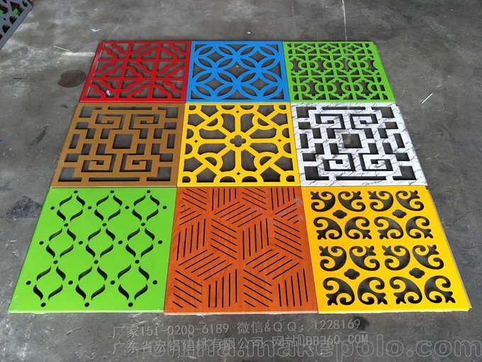 金屬縷空雕花墻面板廠(chǎng)家，批發(fā)供應藝術(shù)雕刻天花幕墻，雕刻花型吊頂圖片