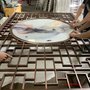 溢升厂家长期提供中欧式拉丝玫瑰金铝板屏风