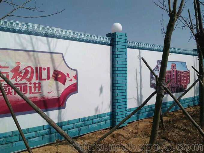 青島地區(qū)亮化圍擋安裝制作圖片