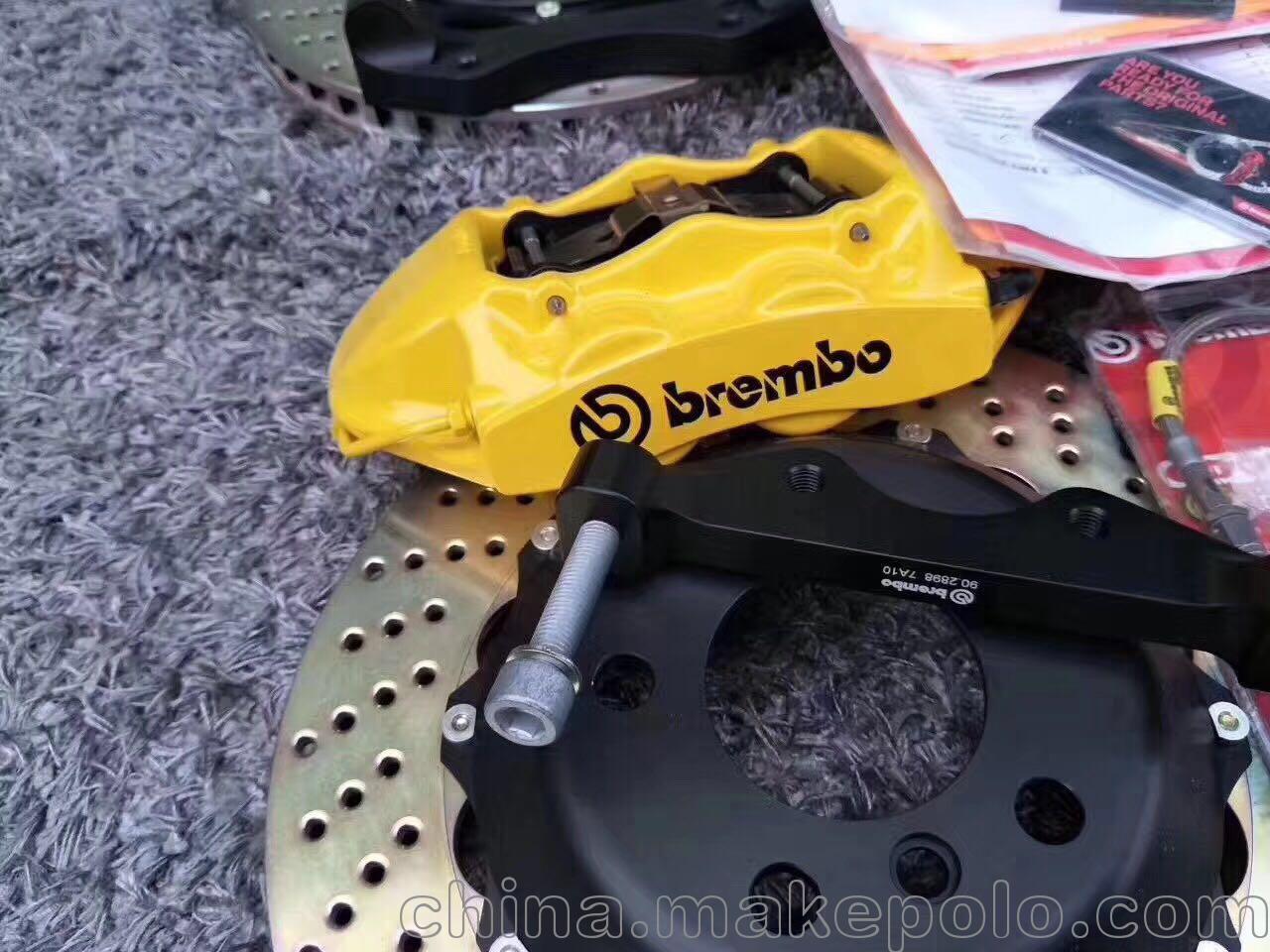 法拉利ENZO帶質保卡布雷博brembo大六活塞gt改裝卡鉗剎車盤