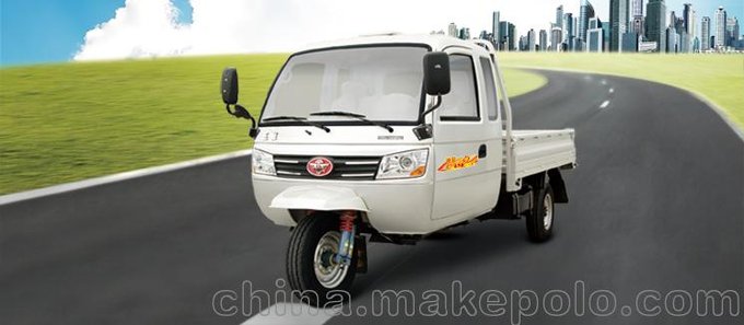 五征 凌馭1600后雙胎 移動售貨車  全封閉三輪汽車包郵圖片