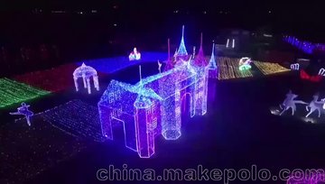 2019上海灯光节  梦幻灯光节案例 航拍视频