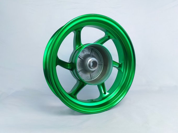 鋁輪改裝摩托車(chē)輪轂酷車(chē)輪轂12寸改裝鋁輪轂圖片