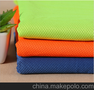 厂家直销新品春夏全涤提花网眼布吸湿排汗卫衣网布运动型服装面料