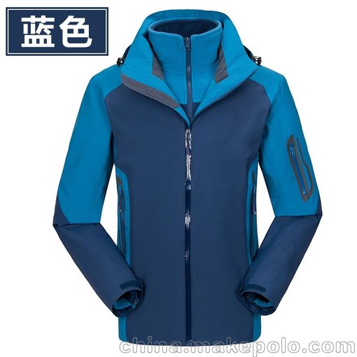 三合一防水防風(fēng)防寒沖鋒衣批發(fā)圖片