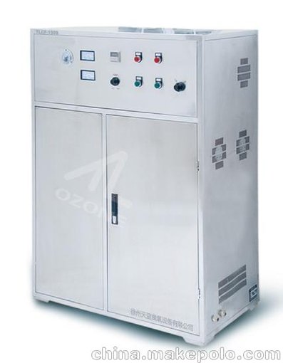 供應天藍水冷式臭氧發(fā)生器CF-500G，PLC控制系統，水冷卻系統圖片