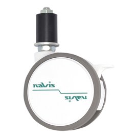 腳輪φ75mm 橡膠 帶制動器 FW075N8SL40-AZP