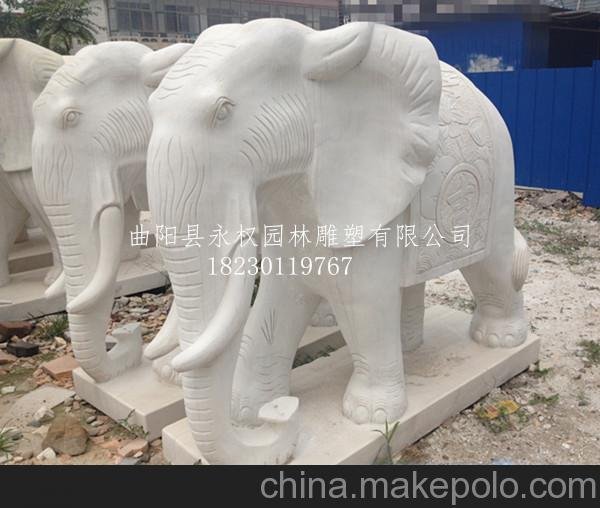 曲陽(yáng)石雕大象批發(fā) 大象雕塑價(jià)格圖片