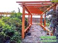 供应户外园林水泥仿木花架