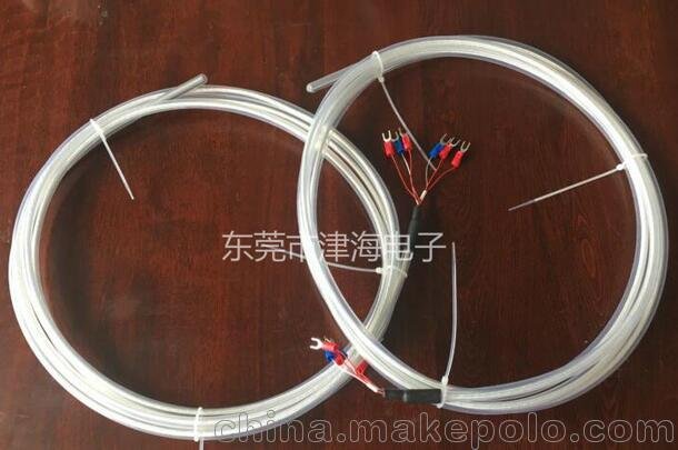 6芯感溫線(xiàn)pt100  耐酸堿雙組感溫探頭圖片