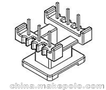 EE16高频变压器磁芯骨架立式3+3针 YTG-1606