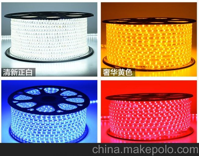 星美聯(lián)2835貼片180燈高亮度低光衰暗槽家裝防水LED燈帶圖片