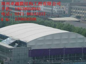 开封看台车棚景观钢结构膜结构遮阳棚