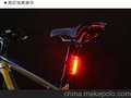 厂家直销专利超酷可充电226COB超亮自行车安全警示尾灯