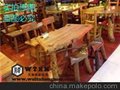 天津西餐厅餐桌椅 餐桌餐椅组合 欧式餐桌椅子