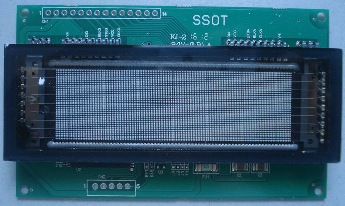 VFD顯示屏140T322A1現(xiàn)貨庫(kù)存圖片
