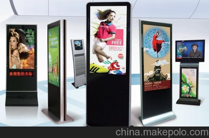 鴻諾42寸落地液晶廣告機(jī),觸摸查詢一體機(jī),拼接墻圖片