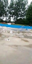 游泳池防水施工 泳池胶膜安装施工视频 满刮胶搭边热熔pvc胶膜