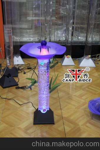 水柱加濕器，氧吧加濕器，水柱霧化燈，七彩氧吧燈圖片