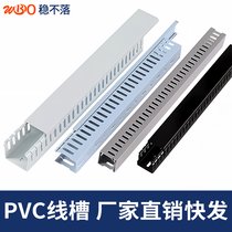 稳不落 pvc阻燃绝缘行线槽 阻燃线槽30*60线槽免费拿样