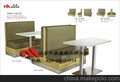广州达芬家具连锁经营模式快餐厅卡座沙发供应商
