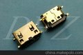 厂家专业供应 MINI HDMI19P 四脚全贴 铜壳镀金