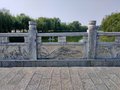 河道边石材栏杆定制造价-河道石栏杆雕刻安装价格明细