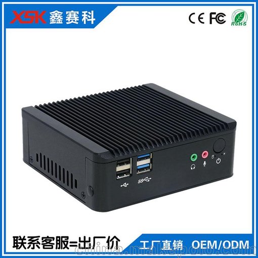 鑫賽科NANO-N2B雙網(wǎng)單串無(wú)風(fēng)扇微型迷你電腦 全鋁機箱廠(chǎng)家直銷(xiāo)圖片