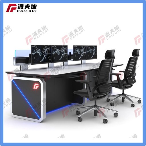 指揮中心控制臺視頻監控臺接警中心工作臺圖片