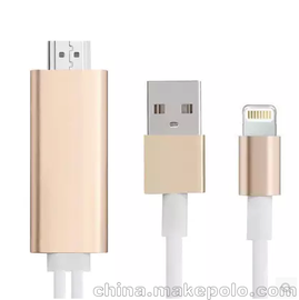 苹果Lightning to HDMI HDTV Cable Adapter for iPhone iPad