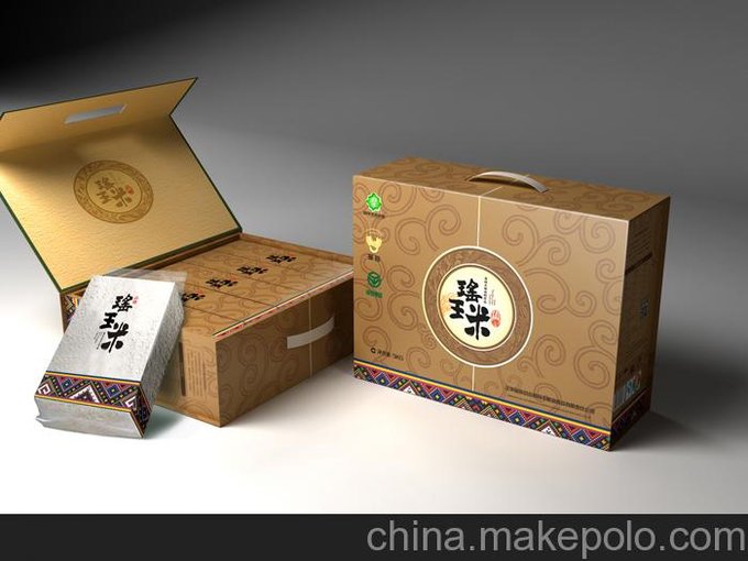 珠海大米包裝盒，五谷雜糧包裝盒，農產(chǎn)品盒子圖片