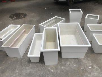 商場(chǎng)玻璃鋼花箱批發(fā) 防水抗凍景觀容器 戶外商業(yè)空間綠化工程