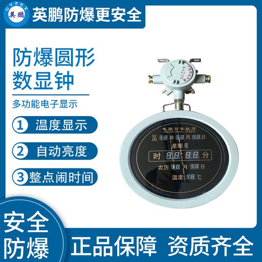 英鵬防爆圓形數(shù)顯鐘圖片