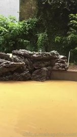 英德石假山 太湖石驳岸 草坪点缀石
