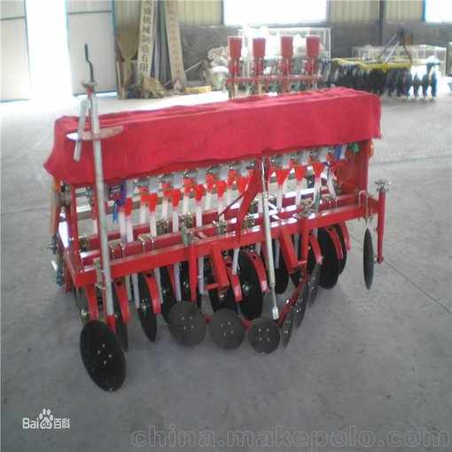 拖拉機(jī)懸浮式12行小麥播種機(jī) 優(yōu)質(zhì)高效寬幅小麥?zhǔn)┓什シN一體機(jī)圖片