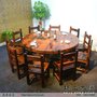 万豪老船木方桌茶桌中式复古餐桌1桌4椅桌椅组合全实木家具
