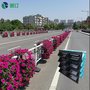 护栏挂花花盆 道路护栏绿化种植器 朗汀园林花盆厂家