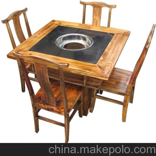 長(cháng)期供應 實(shí)木高檔柜式大理石火鍋桌 戶(hù)外碳化液化氣火鍋桌批發(fā)圖片