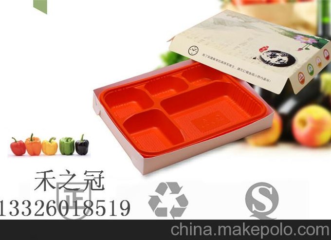 一次性塑料便當(dāng)盒禾之冠廠家生產(chǎn)優(yōu)質(zhì)看著天地餐盒圖片