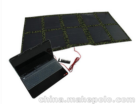 太阳能折叠包，100W单晶硅太阳能折叠包定制加工