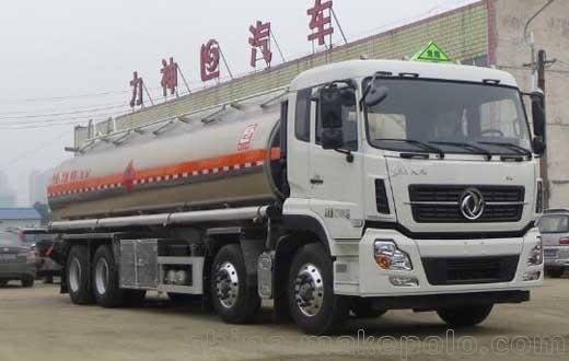 20噸油罐車,東風(fēng)天龍國六前四后八鋁合金運(yùn)油車圖片